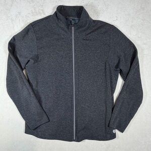L.L. Bean Size Large Slightly Fitted Dark Gray Zip-Up Performance Sweater Jacket